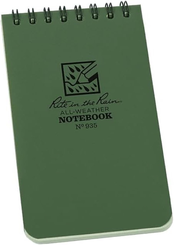 Rite in the Rain Weatherproof Top-Spiral Notebook (3" × 5")